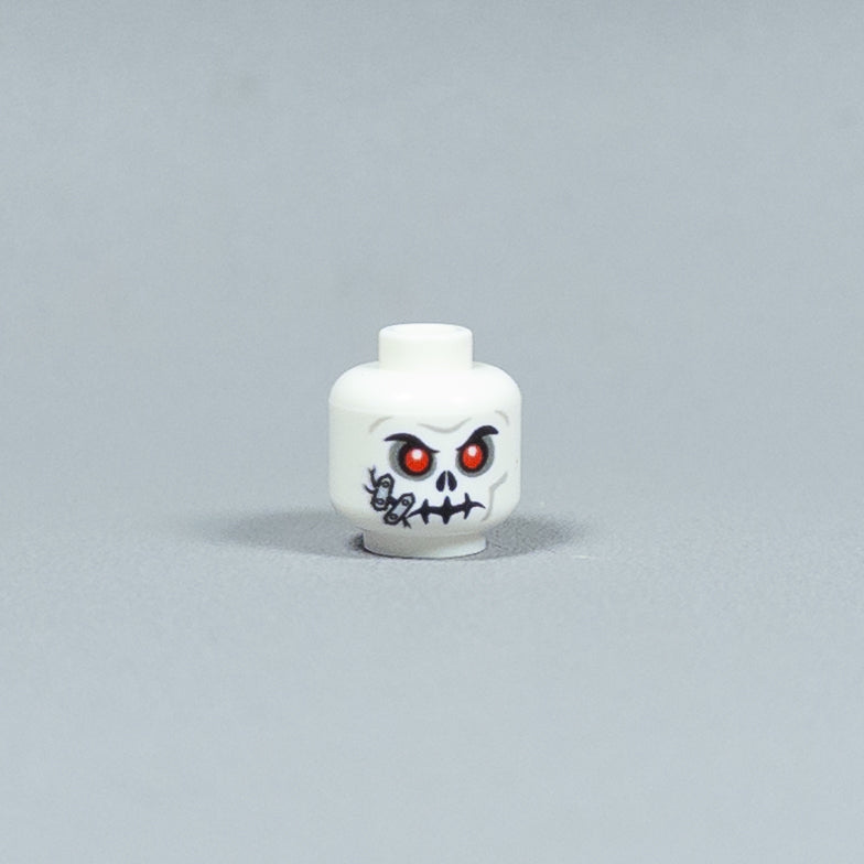 JONAK Toys UV Printed Heads- Skeleton Warriors (White) [x20 Heads Per Batch]