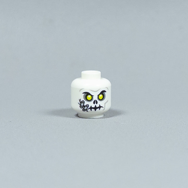 JONAK Toys UV Printed Heads- Skeleton Warriors (White) [x20 Heads Per Batch]