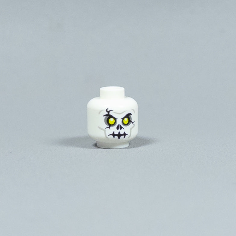 JONAK Toys UV Printed Heads- Skeleton Warriors (White) [x20 Heads Per Batch]