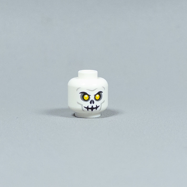 JONAK Toys UV Printed Heads- Skeleton Warriors (White) [x20 Heads Per Batch]