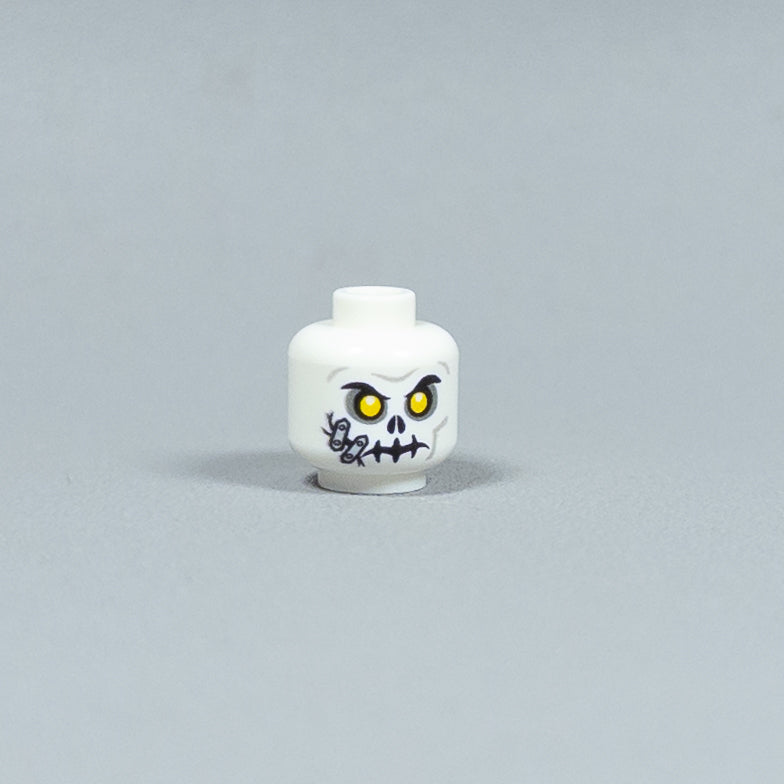 JONAK Toys UV Printed Heads- Skeleton Warriors (White) [x20 Heads Per Batch]