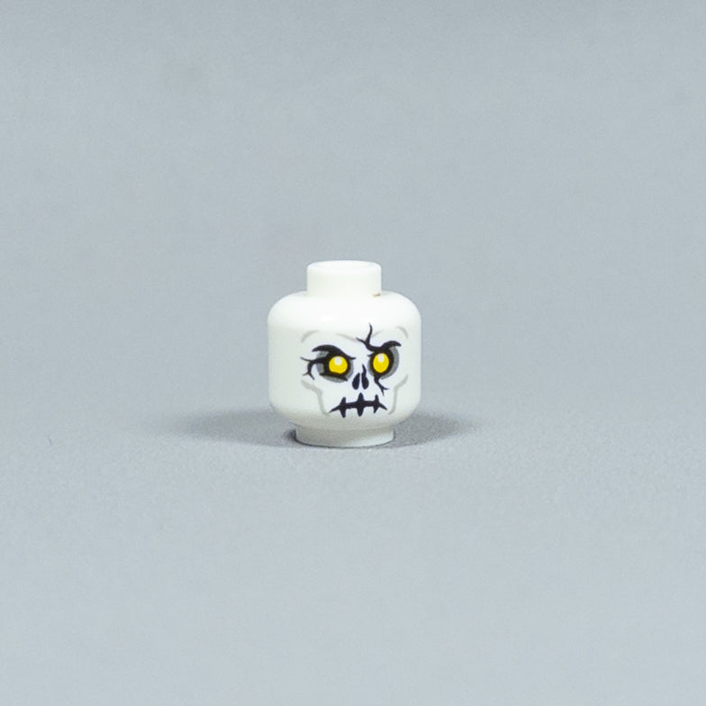 JONAK Toys UV Printed Heads- Skeleton Warriors (White) [x20 Heads Per Batch]