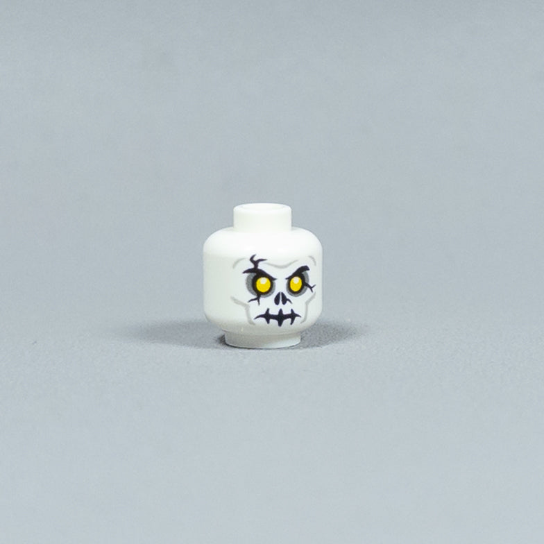 JONAK Toys UV Printed Heads- Skeleton Warriors (White) [x20 Heads Per Batch]