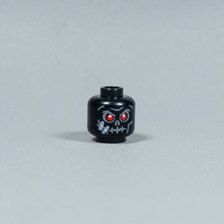 JONAK Toys UV Printed Heads- Skeleton Warriors (Black) [x20 Heads Per Batch]