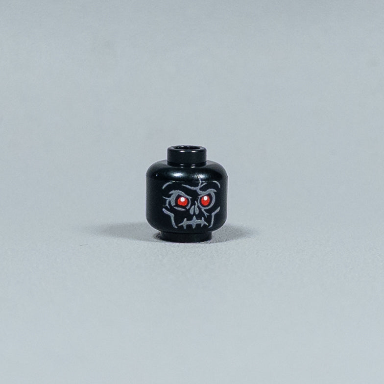 JONAK Toys UV Printed Heads- Skeleton Warriors (Black) [x20 Heads Per Batch]