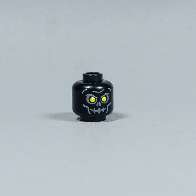 JONAK Toys UV Printed Heads- Skeleton Warriors (Black) [x20 Heads Per Batch]