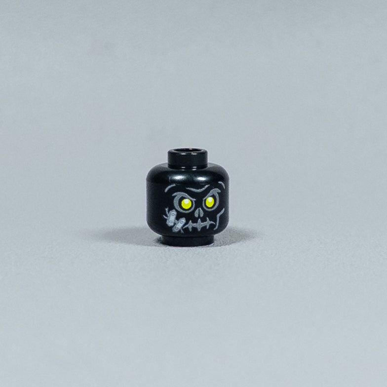 JONAK Toys UV Printed Heads- Skeleton Warriors (Black) [x20 Heads Per Batch]
