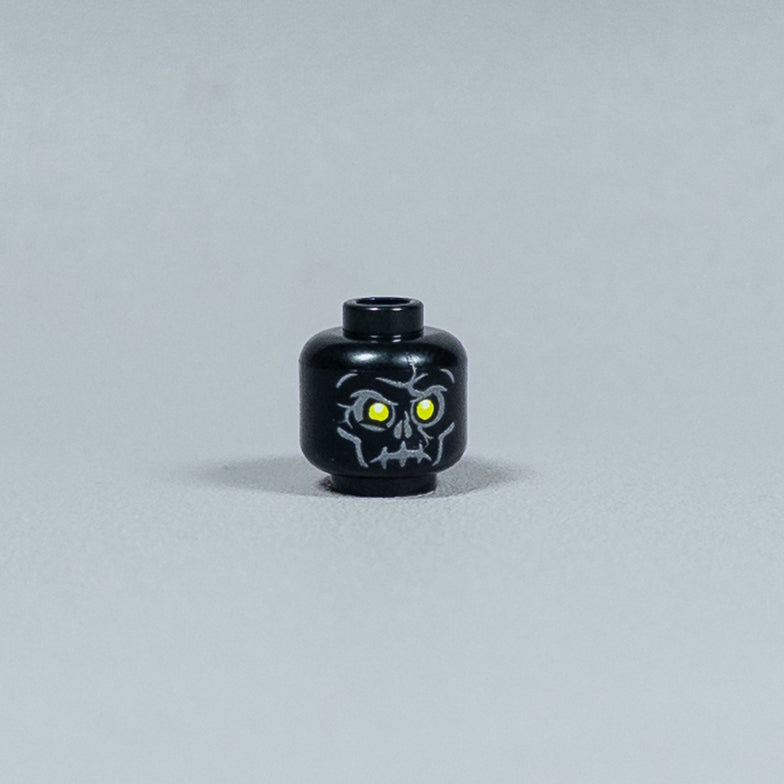 JONAK Toys UV Printed Heads- Skeleton Warriors (Black) [x20 Heads Per Batch]