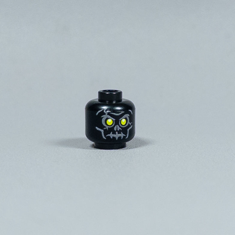 JONAK Toys UV Printed Heads- Skeleton Warriors (Black) [x20 Heads Per Batch]