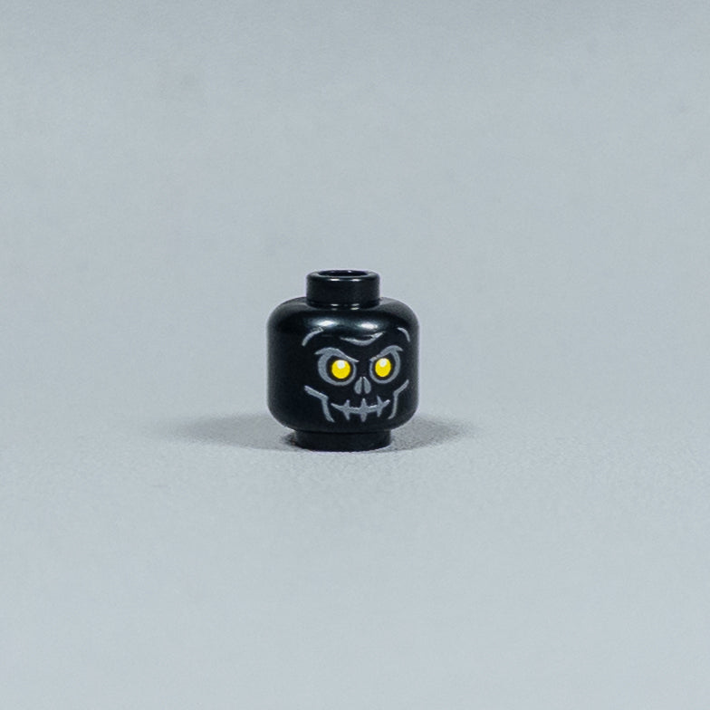 JONAK Toys UV Printed Heads- Skeleton Warriors (Black) [x20 Heads Per Batch]