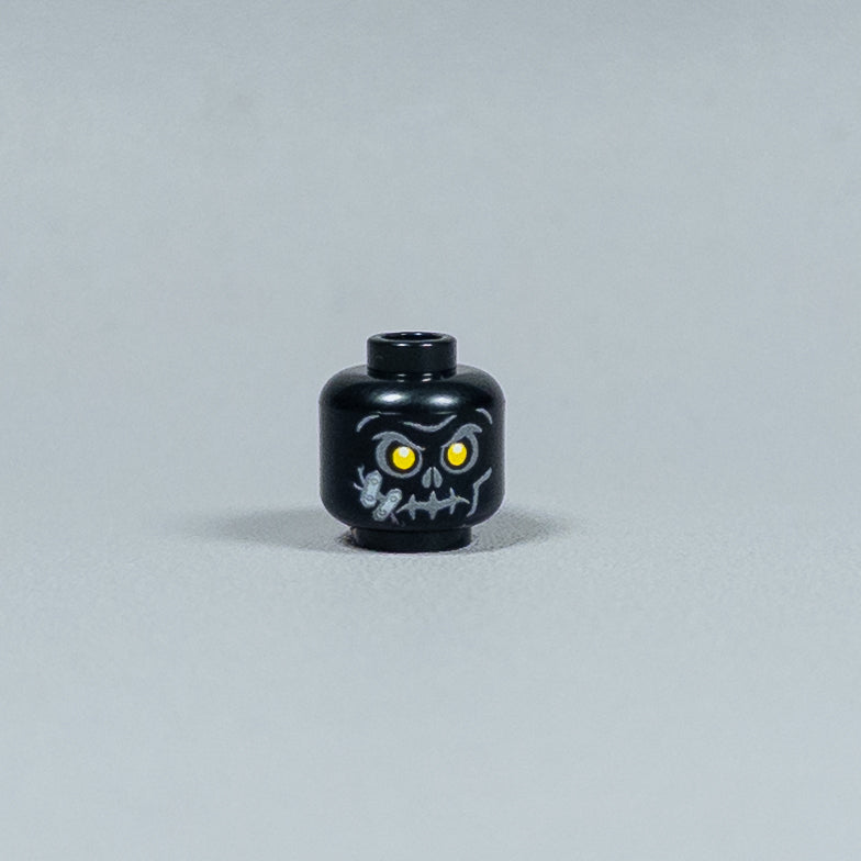 JONAK Toys UV Printed Heads- Skeleton Warriors (Black) [x20 Heads Per Batch]