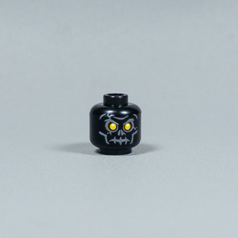 JONAK Toys UV Printed Heads- Skeleton Warriors (Black) [x20 Heads Per Batch]