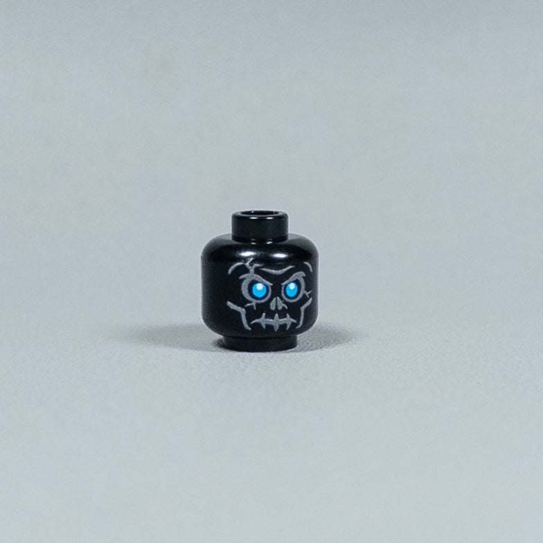 JONAK Toys UV Printed Heads- Skeleton Warriors (Black) [x20 Heads Per Batch]