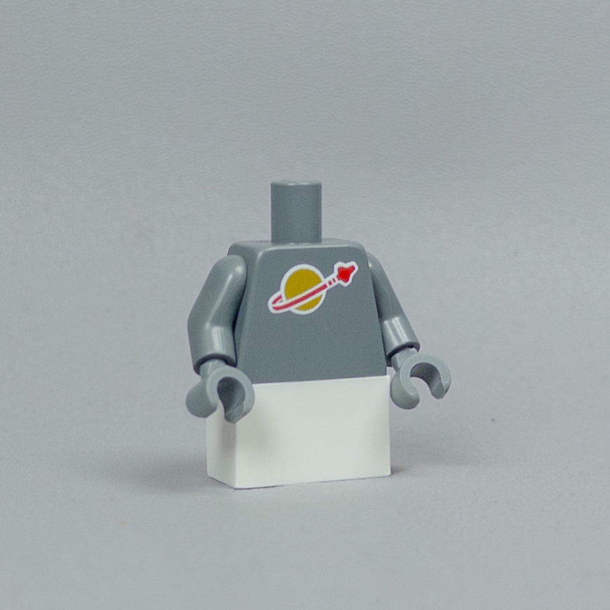 JONAK Toys UV Printed Torso- Classic Space Astronaut [x20 Torsos Per Batch]