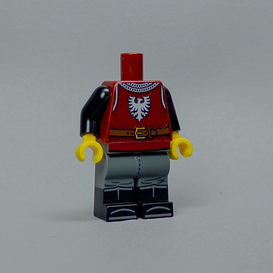JONAK Toys UV Printed Body- Red Falcon Soldier [x20 Bodies Per Batch]