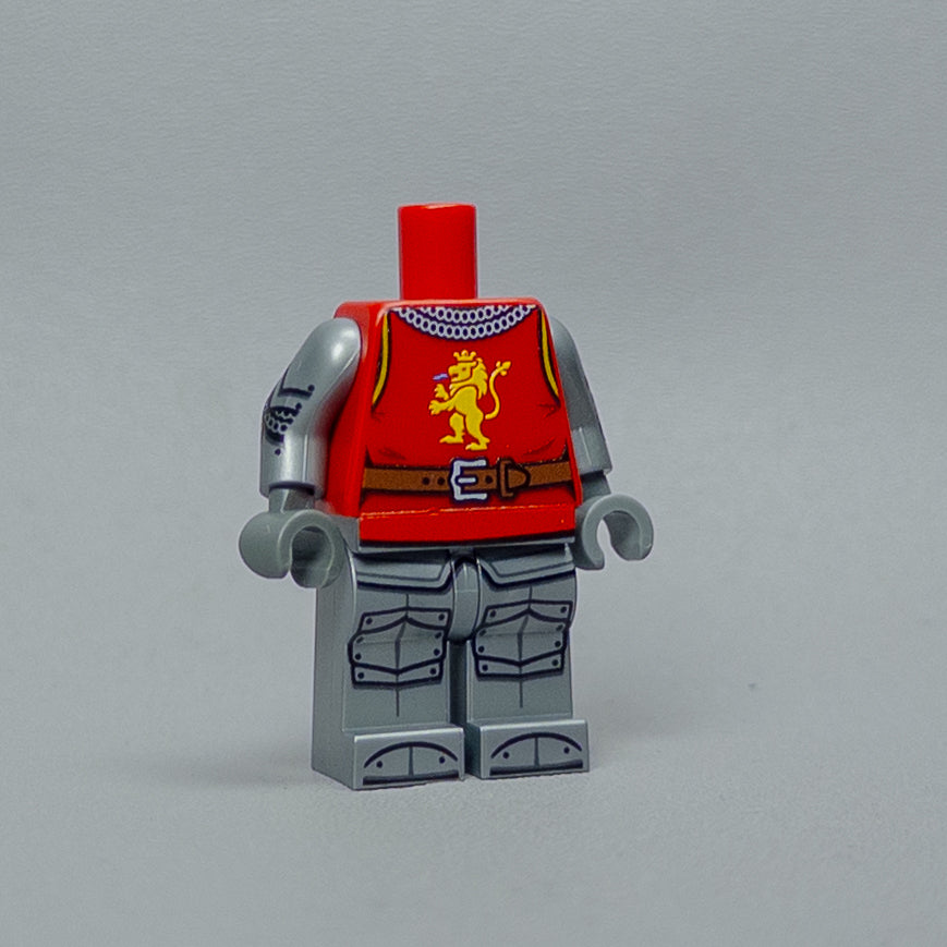 JONAK Toys UV Printed Body- Armored Lion Knight [x20 Bodies Per Batch]