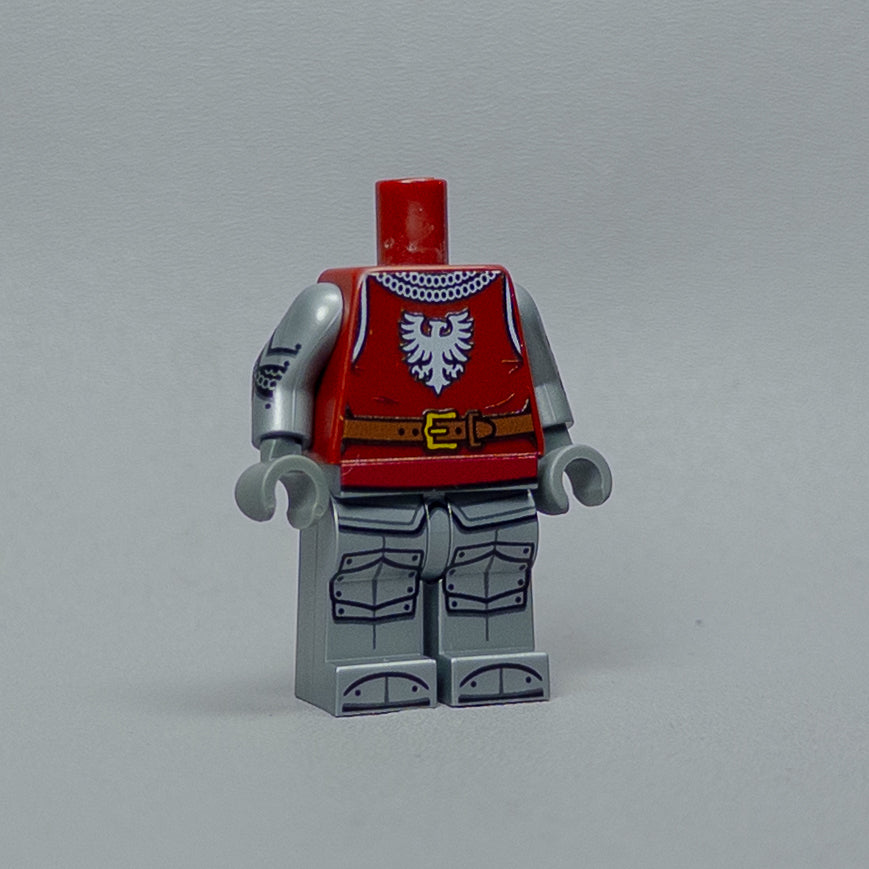 JONAK Toys UV Printed Body- Armored Red Falcon Knight [x20 Bodies Per Batch]