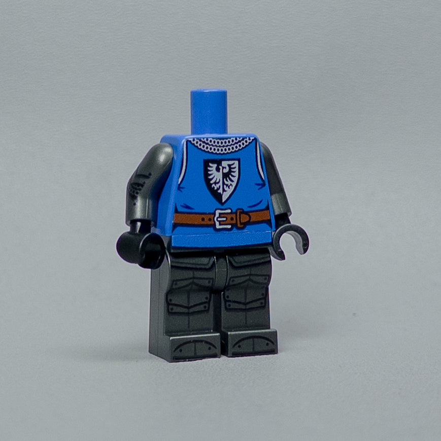 JONAK Toys UV Printed Body- Armored Black Falcon Knight [x20 Bodies Per Batch]