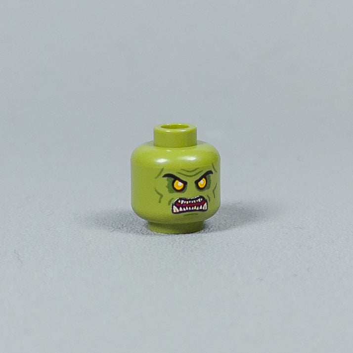 JONAK Toys UV Printed Heads- Orc Warriors (Olive) [x20 Heads Per Batch]