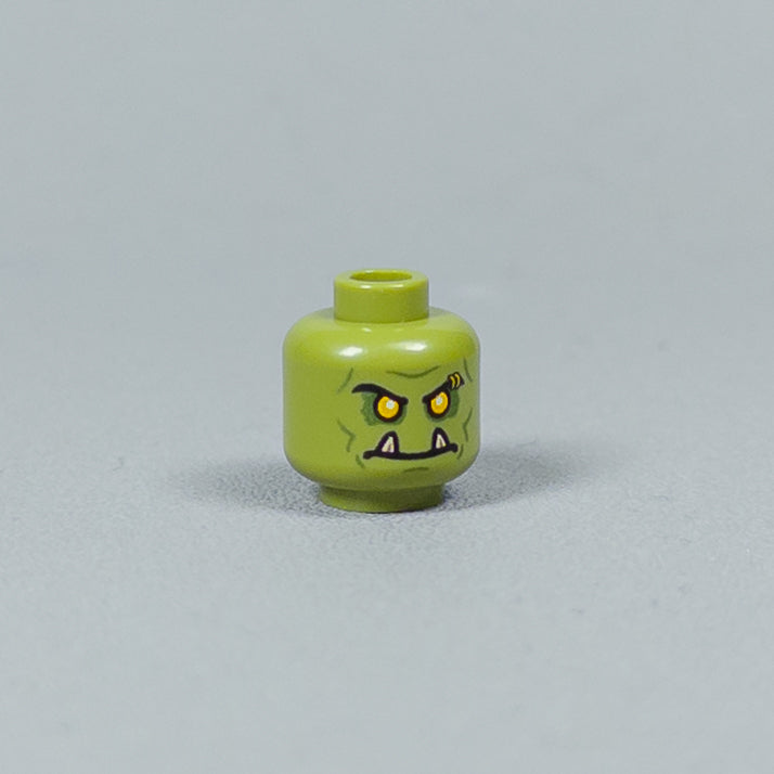 JONAK Toys UV Printed Heads- Orc Warriors (Olive) [x20 Heads Per Batch]
