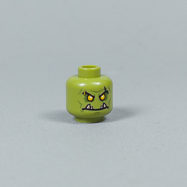 JONAK Toys UV Printed Heads- Orc Warriors (Olive) [x20 Heads Per Batch]