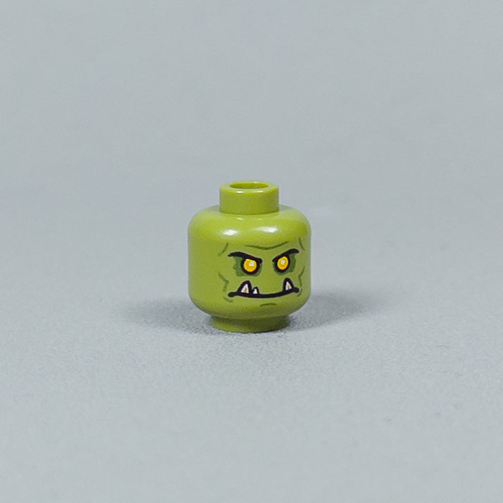 JONAK Toys UV Printed Heads- Orc Warriors (Olive) [x20 Heads Per Batch]
