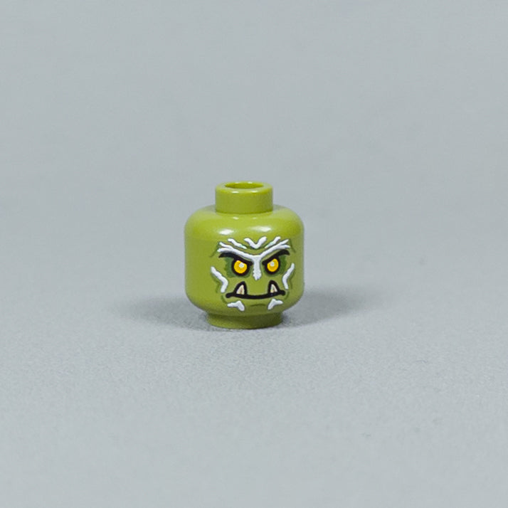 JONAK Toys UV Printed Heads- Orc Warriors (Olive) [x20 Heads Per Batch]