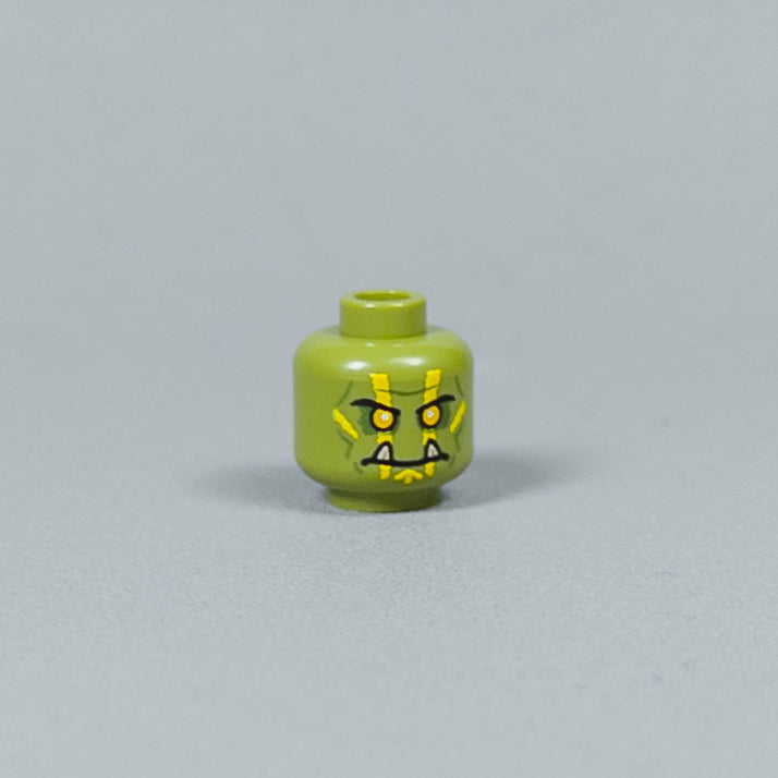 JONAK Toys UV Printed Heads- Orc Warriors (Olive) [x20 Heads Per Batch]