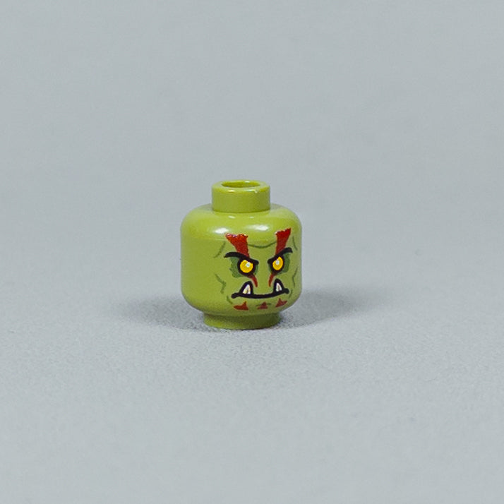 JONAK Toys UV Printed Heads- Orc Warriors (Olive) [x20 Heads Per Batch]