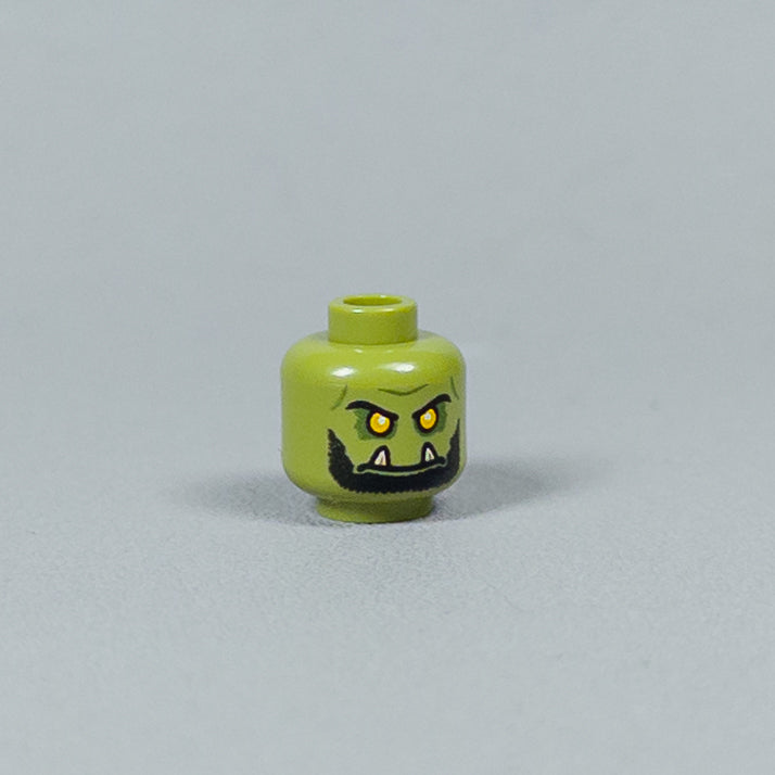 JONAK Toys UV Printed Heads- Orc Warriors (Olive) [x20 Heads Per Batch]