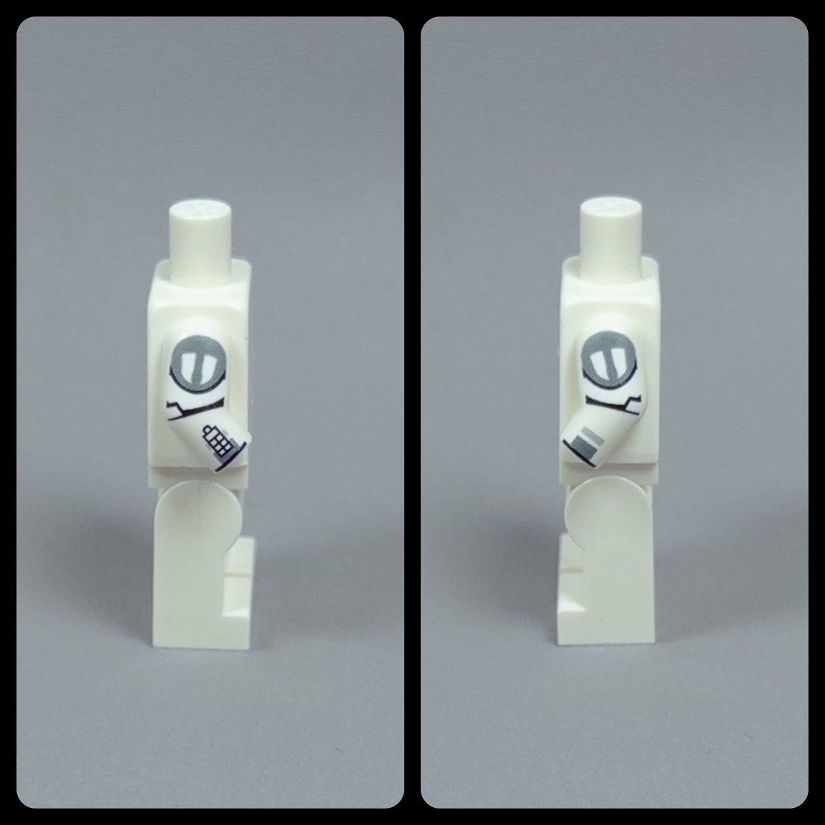 JONAK Toys UV Printed Arms- Pilot Grey Markings (Rindo Vinda) [x20 Arm Pairs Per Batch)