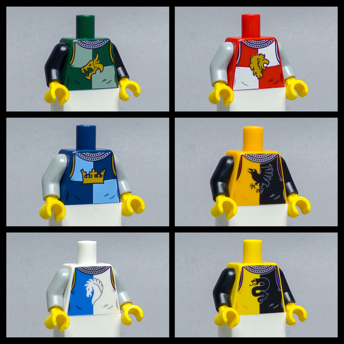 JONAK Toys UV Printed Torsos- Faction Knights (V2) [x20 Torsos Per Batch]
