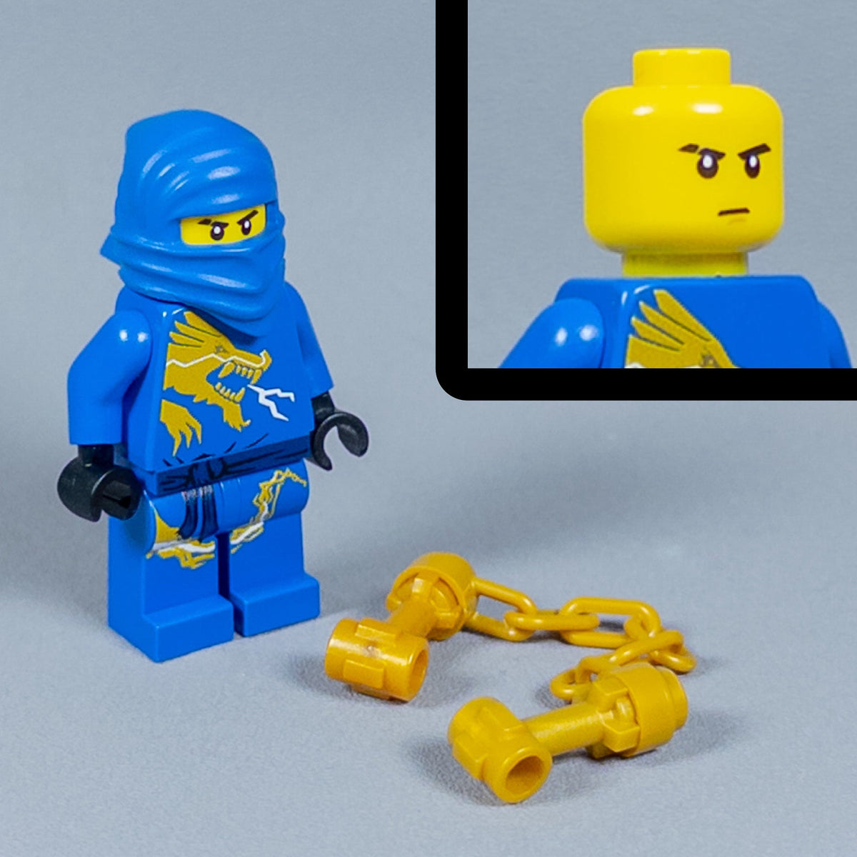 JONAK Toys UV Printed Figure- Jay DX w/ Nunchucks [x10 Figures Per Batch]