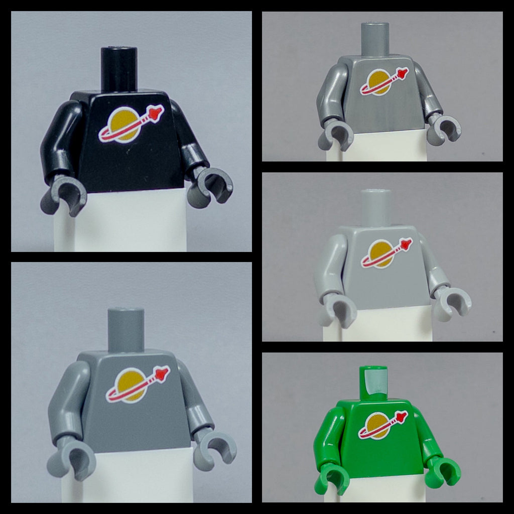 JONAK Toys UV Printed Torso- Classic Space Astronaut [x20 Torsos Per Batch]