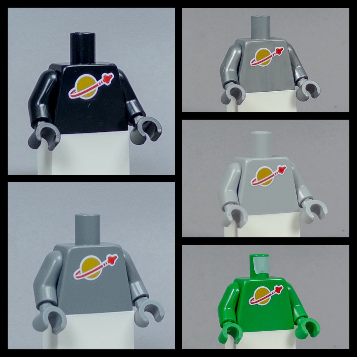 JONAK Toys UV Printed Torso- Classic Space Astronaut [x20 Torsos Per Batch]