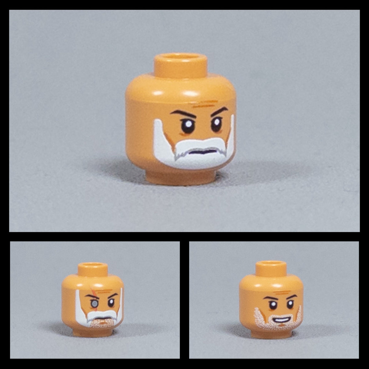 JONAK Toys UV Printed Head- Old Rebel Clones (Rex, Wolffe & Gregor) [x20 Heads Per Batch]