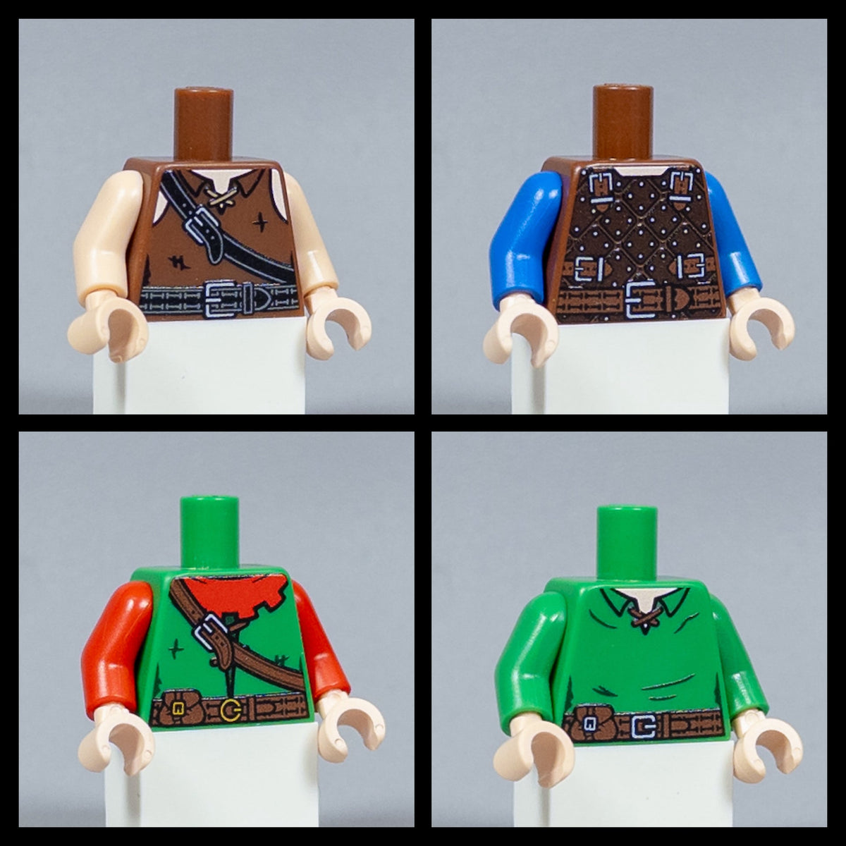 JONAK Toys UV Printed Torsos- Dark Forest (Light Nougat) [x20 Torsos Per Batch]