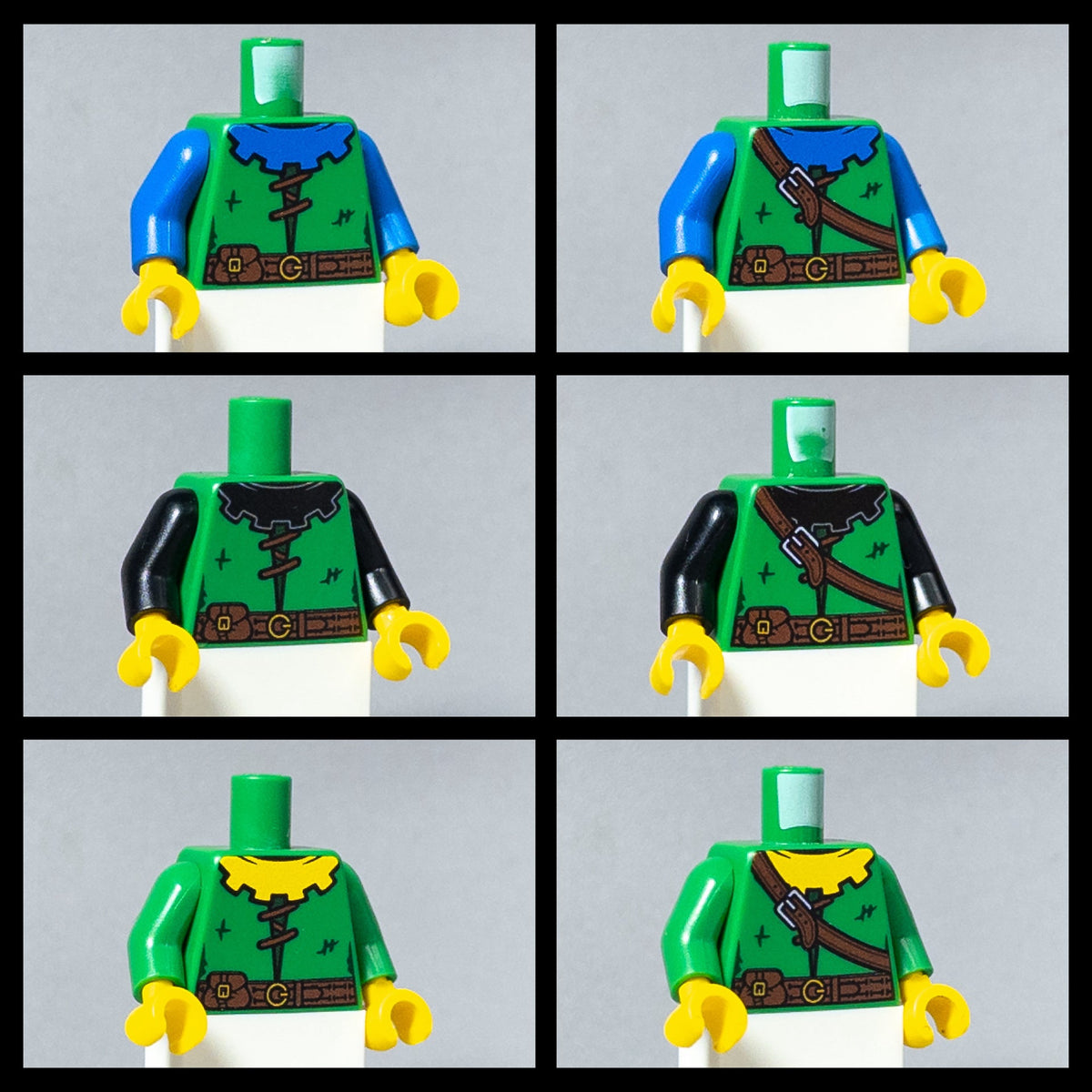 JONAK Toys UV Printed Torsos- Forestmen [x20 Torsos Per Batch]