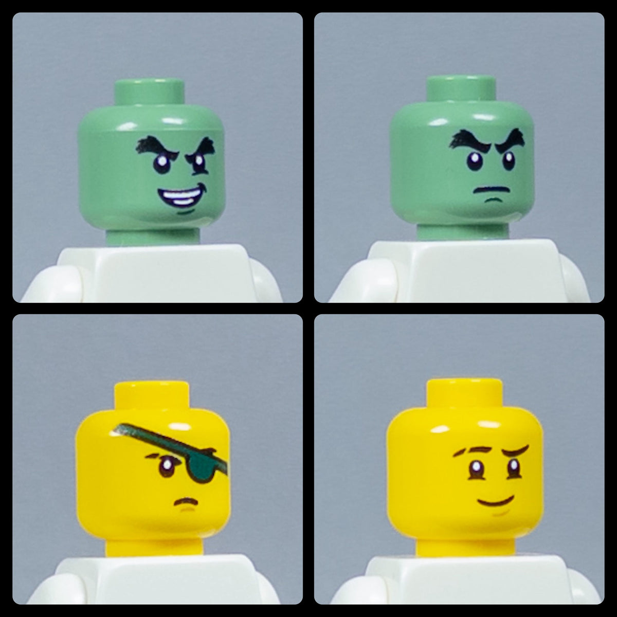 JONAK Toys UV Printed Heads- OG Ninjago [x20 Heads Per Batch]