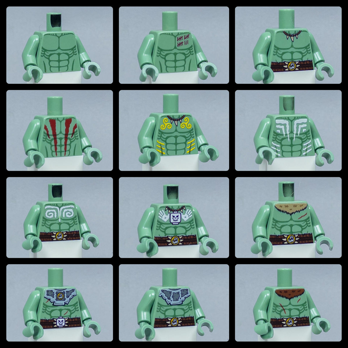 JONAK Toys UV Printed Torsos- Orc Warriors [x20 Torsos Per Batch]