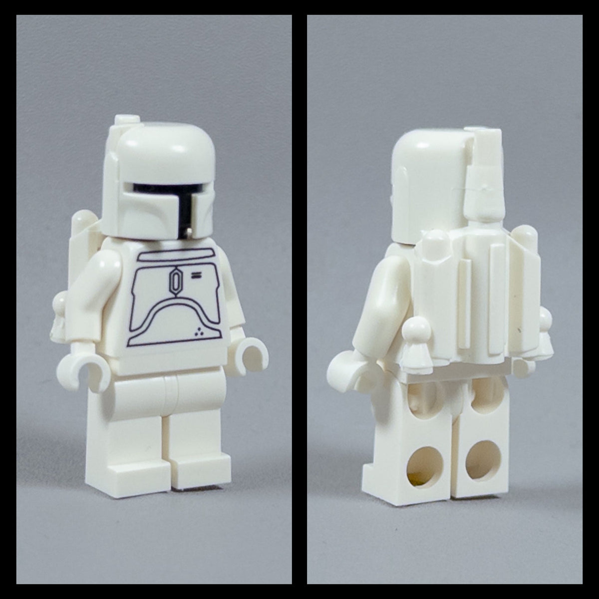 JONAK Toys UV Printed Figure- White Proto Boba [x10 Figures Per Batch]