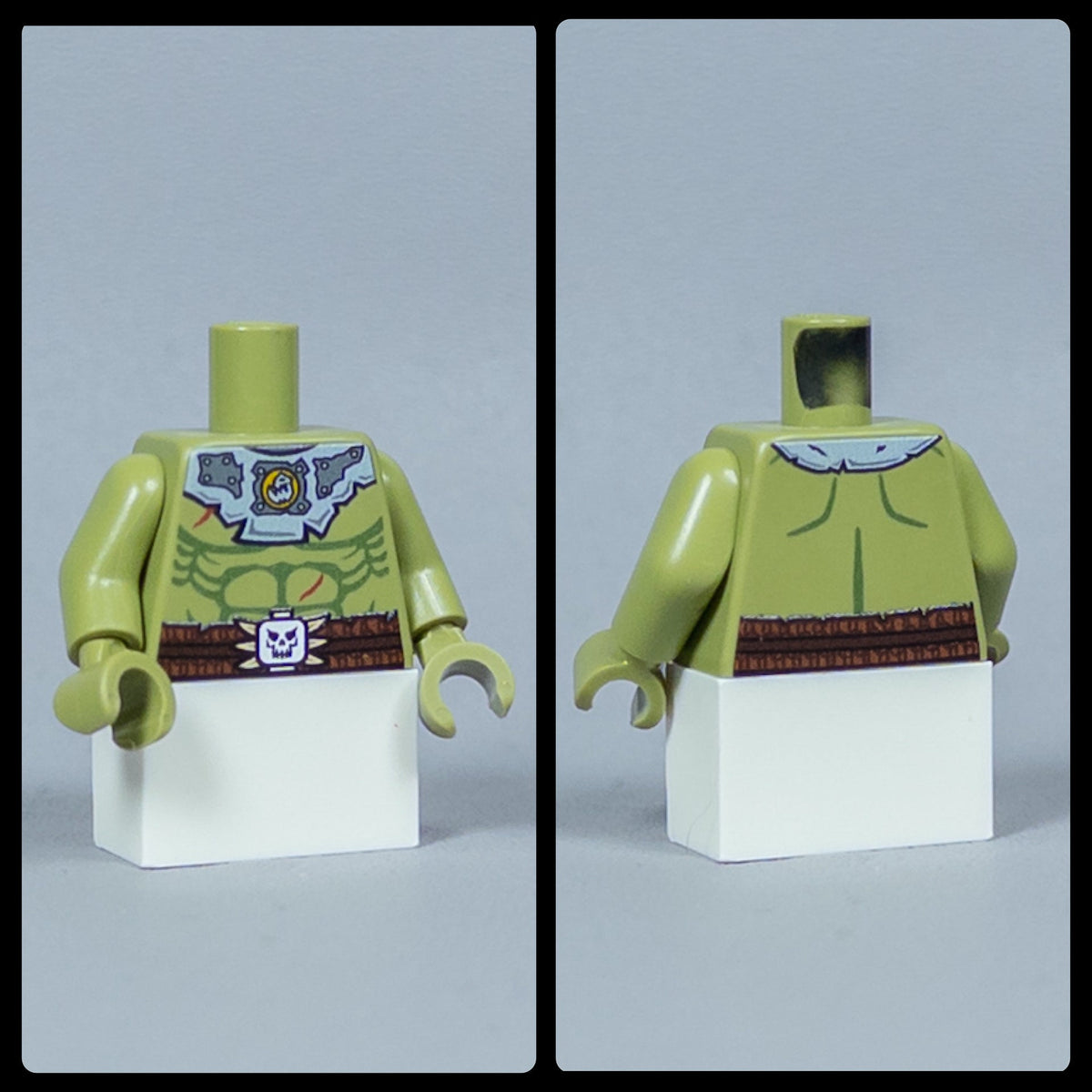 JONAK Toys UV Printed Torsos- Orc Warriors (Olive Green) [x20 Torsos Per Batch]