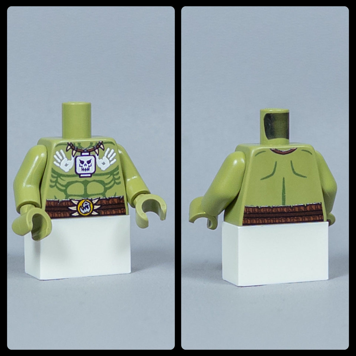JONAK Toys UV Printed Torsos- Orc Warriors (Olive Green) [x20 Torsos Per Batch]