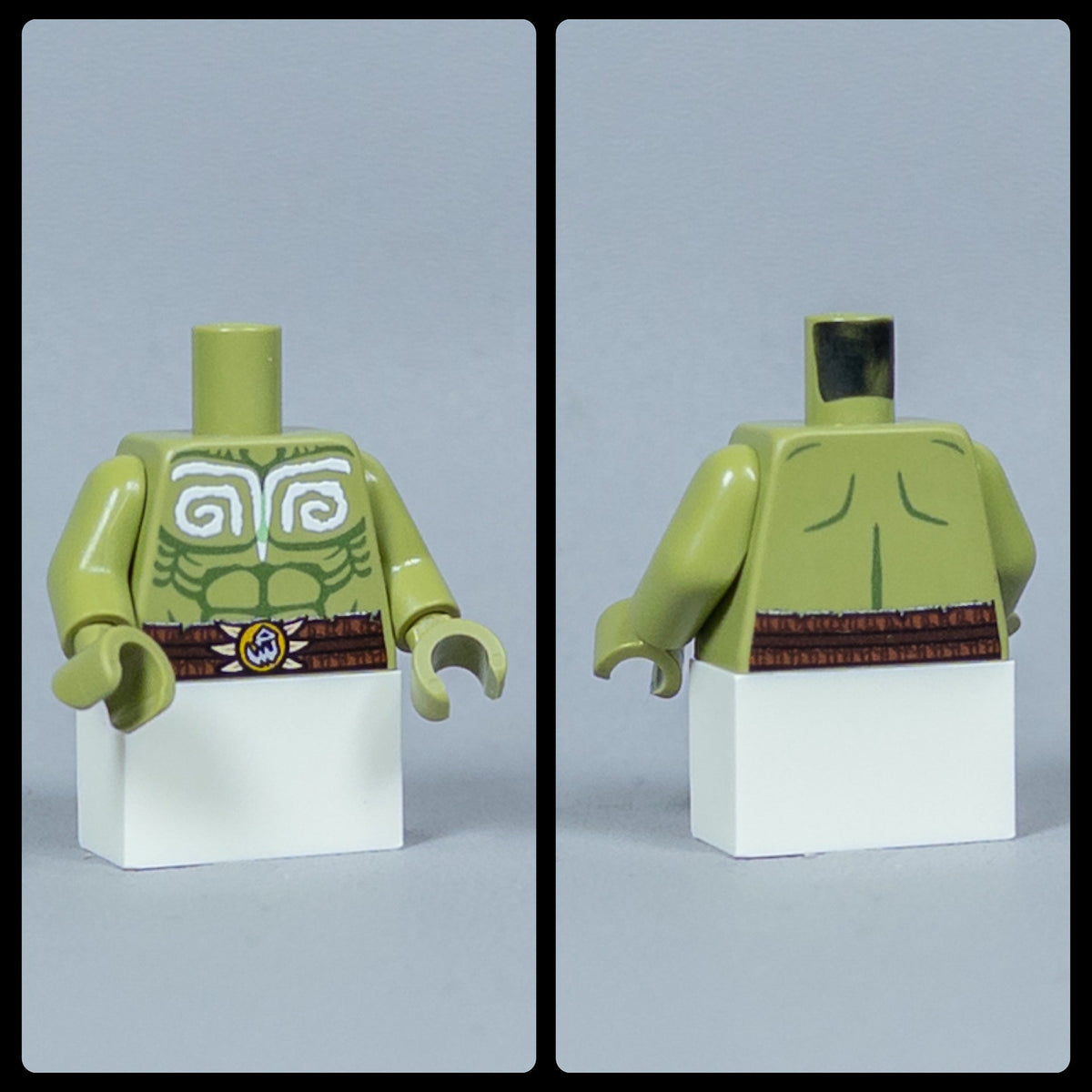 JONAK Toys UV Printed Torsos- Orc Warriors (Olive Green) [x20 Torsos Per Batch]
