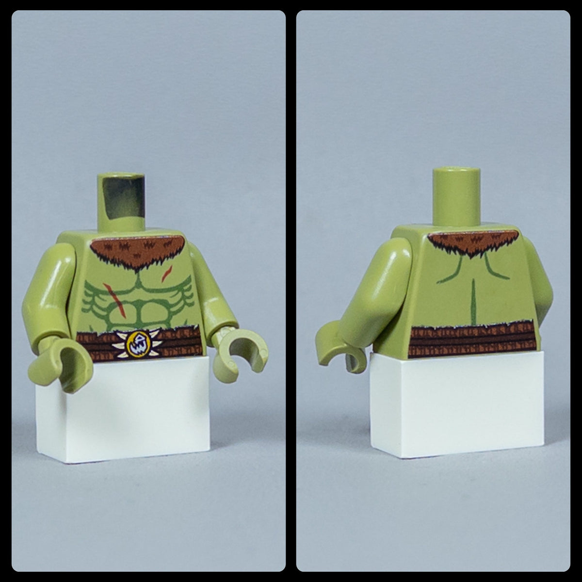 JONAK Toys UV Printed Torsos- Orc Warriors (Olive Green) [x20 Torsos Per Batch]