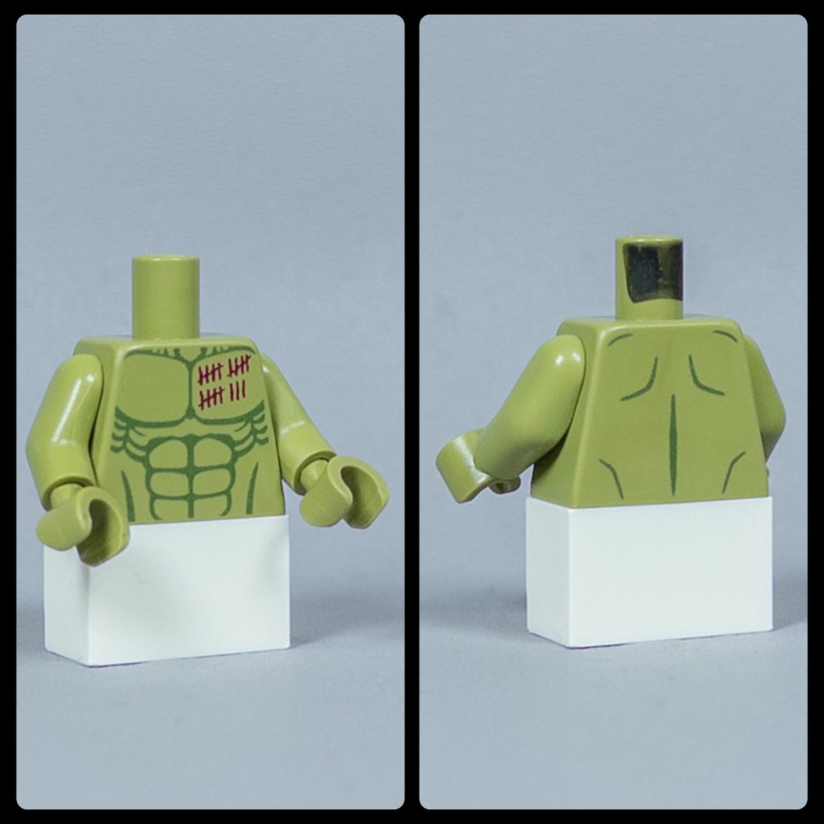 JONAK Toys UV Printed Torsos- Orc Warriors (Olive Green) [x20 Torsos Per Batch]