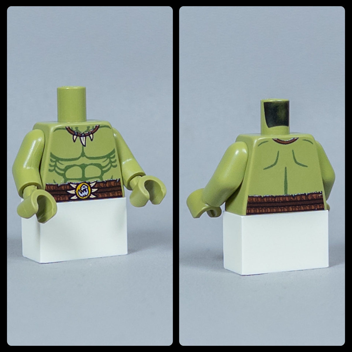 JONAK Toys UV Printed Torsos- Orc Warriors (Olive Green) [x20 Torsos Per Batch]