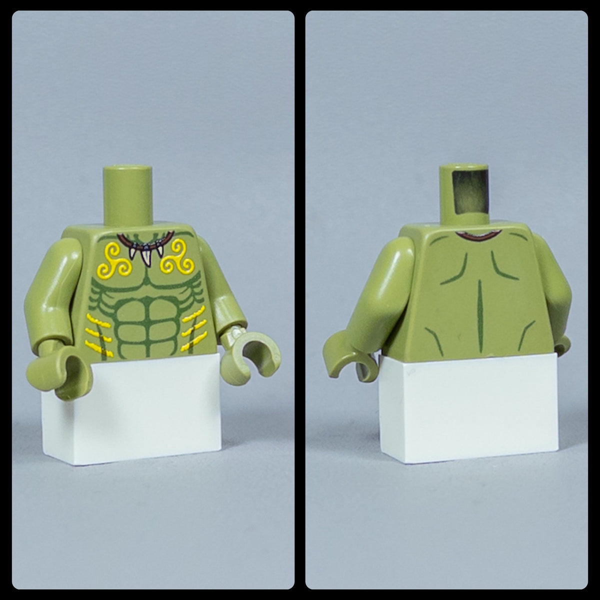 JONAK Toys UV Printed Torsos- Orc Warriors (Olive Green) [x20 Torsos Per Batch]