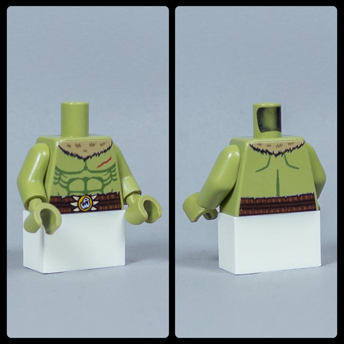 JONAK Toys UV Printed Torsos- Orc Warriors (Olive Green) [x20 Torsos Per Batch]