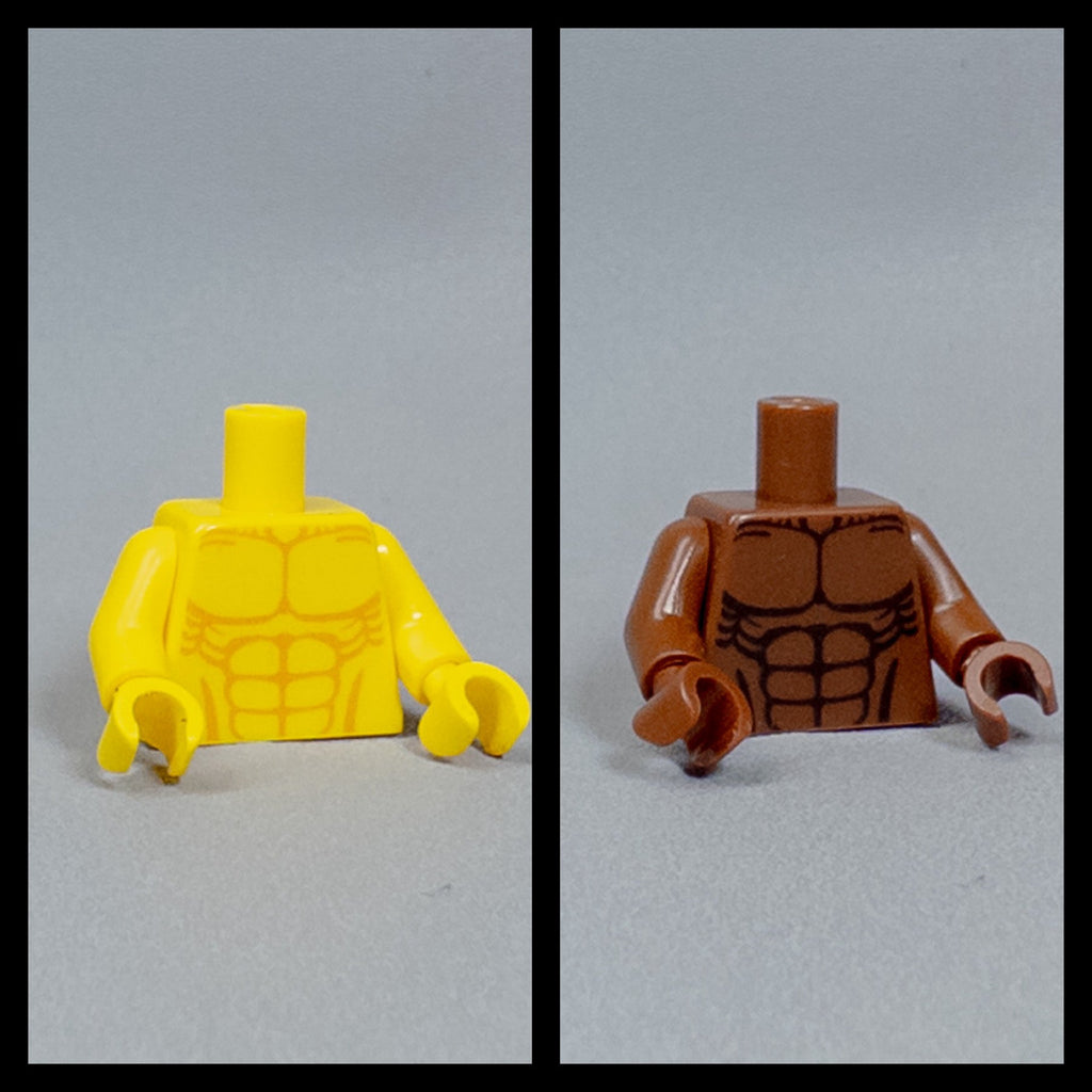 JONAK Toys UV Printed Torso- Muscle Torso w/ Arms [x20 Torsos Per Batch]